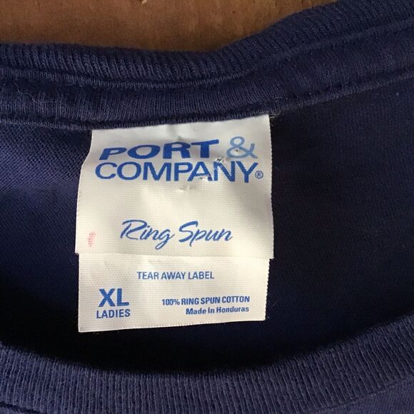 Port & Company Blue T Shirt Size XL Cool Soccer Mom  Motherhood - Picture 3 of 5